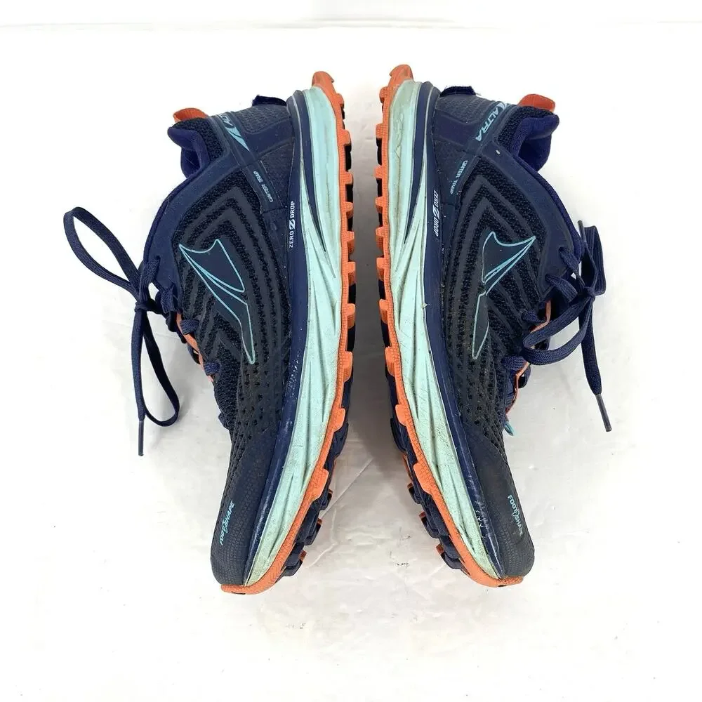 Altra Timp 1.5 Trail Running Shoes Womens 8.5 Navy Blue FootShape Hiking